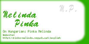 melinda pinka business card